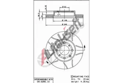 BREMBO Brzdov kotou MAX LINE - 240 mm BRE 09.5285.75, 09.5285.75