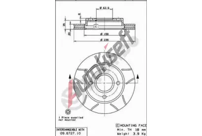 BREMBO Brzdov kotou MAX LINE - 240 mm BRE 09.6727.77, 09.6727.77