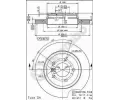 BREMBO Brzdov kotou COATED DISC LINE - 281 mm ‐ BRE 09.7720.11