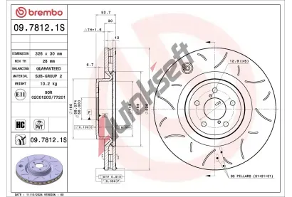 BREMBO Brzdov� kotou� BRE 09.7812.1S, 09.7812.1S