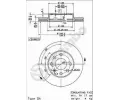 Brzdov kotou BREMBO ‐ BRE 09.8635.75