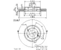 Brzdov kotou BREMBO ‐ BRE 09.8681.11