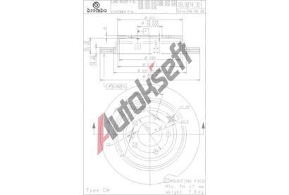 BREMBO Brzdov kotou COATED DISC LINE - 325 mm BRE 09.8874.31, 09.8874.31