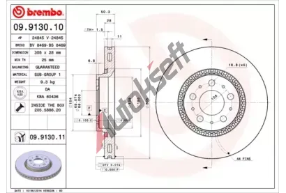 BREMBO Brzdov kotou - 305 mm BRE 09.9130.11, 09.9130.11