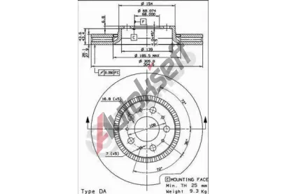 BREMBO Brzdov kotou MAX LINE - 305 mm BRE 09.9130.75, 09.9130.75