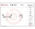 Sada drk brzdovch tmen BREMBO ‐ BRE FBK017
