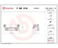 Sada drk brzdovch tmen BREMBO ‐ BRE FBK018