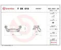 Sada drk brzdovch tmen BREMBO ‐ BRE FBK019