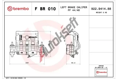 BREMBO Brzdov tmen PRIME LINE BRE FBR010, F BR 010