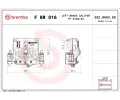 Brzdov tmen BREMBO ‐ BRE FBR016