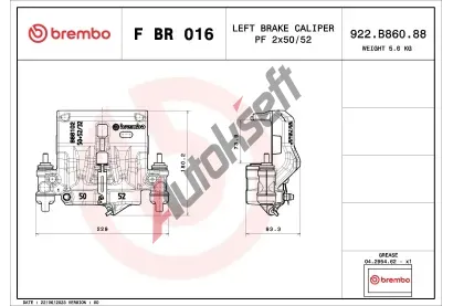 BREMBO Brzdov tmen PRIME LINE BRE FBR016, F BR 016