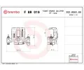 Brzdov tmen BREMBO ‐ BRE FBR019