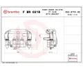 BREMBO Brzdov tmen PRIME LINE - With Brackets ‐ BRE FBR021B