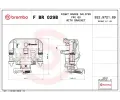 Brzdov tmen BREMBO ‐ BRE FBR029B