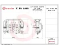 Brzdov tmen BREMBO ‐ BRE FBR036B