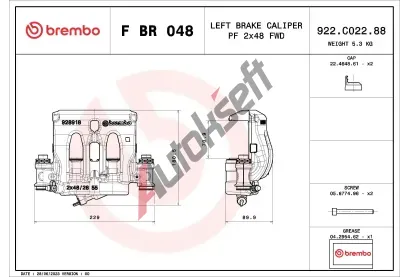BREMBO Brzdov tmen PRIME LINE BRE FBR048, F BR 048