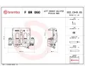 Brzdov tmen BREMBO ‐ BRE FBR060