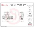 Brzdov tmen BREMBO ‐ BRE FBR061