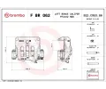 Brzdov tmen BREMBO ‐ BRE FBR062