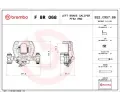 Brzdov tmen BREMBO ‐ BRE FBR068