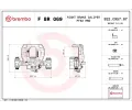 Brzdov tmen BREMBO ‐ BRE FBR069