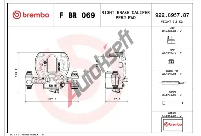 BREMBO Brzdov tmen PRIME LINE BRE FBR069, F BR 069