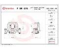 Brzdov tmen BREMBO ‐ BRE FBR070