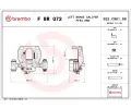 Brzdov tmen BREMBO ‐ BRE FBR072