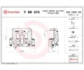 Brzdov tmen BREMBO ‐ BRE FBR075