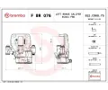 Brzdov tmen BREMBO ‐ BRE FBR076