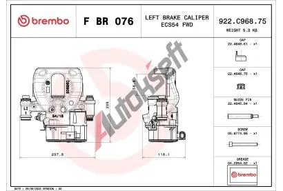 BREMBO Brzdov tmen PRIME LINE BRE FBR076, F BR 076