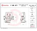 Brzdov tmen BREMBO ‐ BRE FBR077
