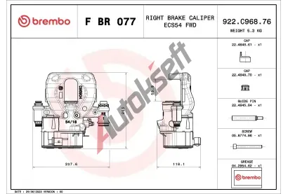 BREMBO Brzdov tmen PRIME LINE BRE FBR077, F BR 077