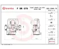 Brzdov tmen BREMBO ‐ BRE FBR079