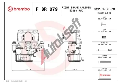 BREMBO Brzdov tmen PRIME LINE BRE FBR079, F BR 079