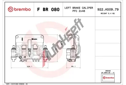BREMBO Brzdov tmen PRIME LINE BRE FBR080, F BR 080