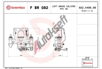 BREMBO Brzdov tmen PRIME LINE BRE FBR082, F BR 082