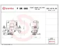 Brzdov tmen BREMBO ‐ BRE FBR085