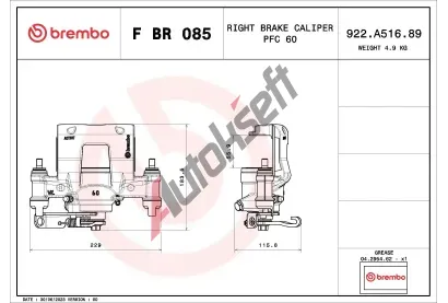 BREMBO Brzdov tmen PRIME LINE BRE FBR085, F BR 085