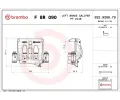 Brzdov tmen BREMBO ‐ BRE FBR090