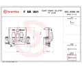 Brzdov tmen BREMBO ‐ BRE FBR091