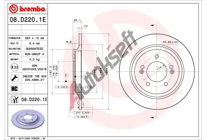 BREMBO Souprava kotouovch brzd BEYOND LINE - EV BRE KT08016, KT 08 016