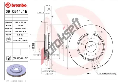 BREMBO Souprava kotouovch brzd BEYOND LINE - EV BRE KT08018, KT 08 018