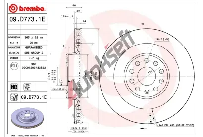 BREMBO Souprava kotouovch brzd BEYOND LINE - EV BRE KT08022, KT 08 022