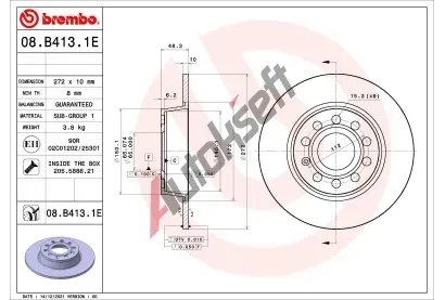 BREMBO Souprava kotouovch brzd BEYOND LINE - EV BRE KT08025, KT 08 025