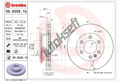 BREMBO Souprava kotouovch brzd BEYOND LINE - Greenance BRE KT10025, KT 10 025