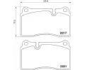 Sada brzdovch destiek BREMBO ‐ BRE P02002