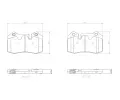 Sada brzdovch destiek BREMBO ‐ BRE P02003