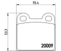 Sada brzdovch destiek BREMBO ‐ BRE P06001