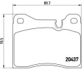 Sada brzdovch destiek BREMBO ‐ BRE P06002